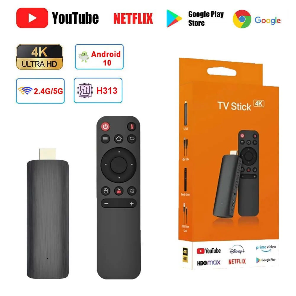 H313 Android TV Stick – 4K HDR WiFi 6 Media Player